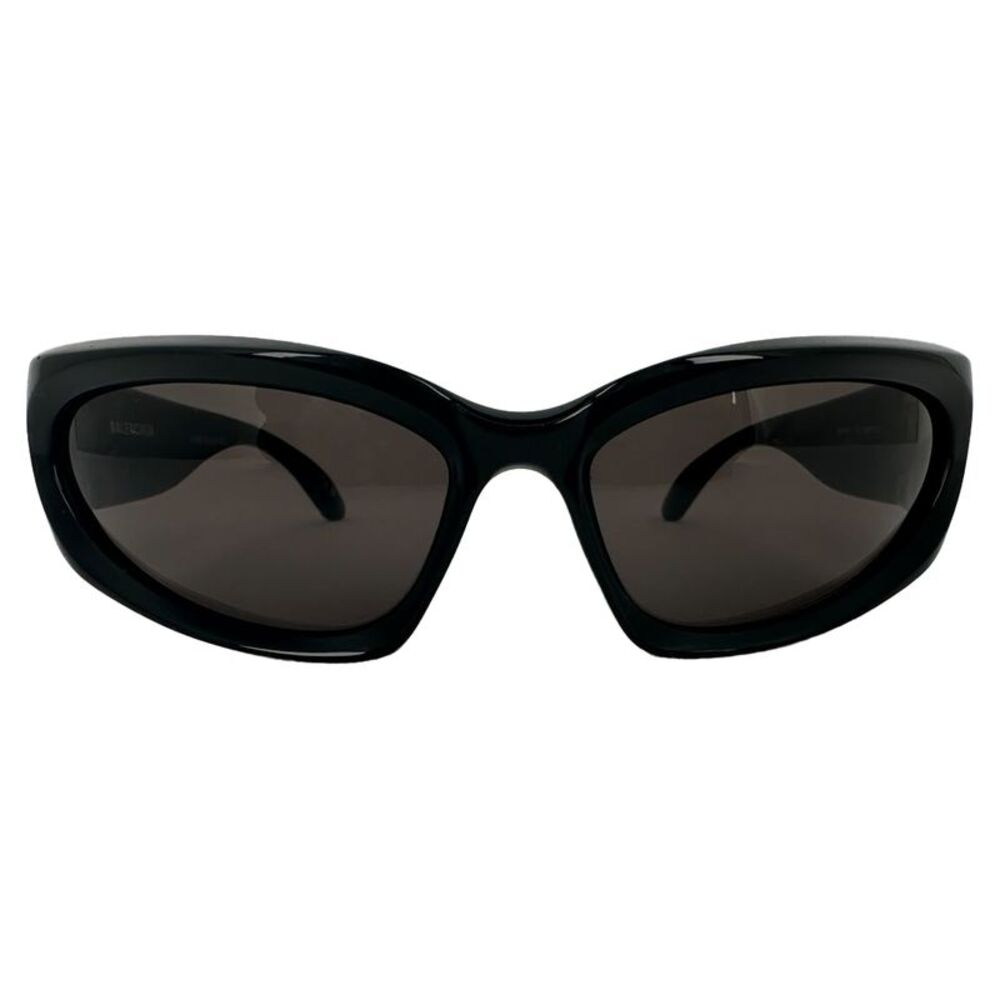 Balenciaga Swift Oval Sunglasses (BB0157S) in Black Acetate